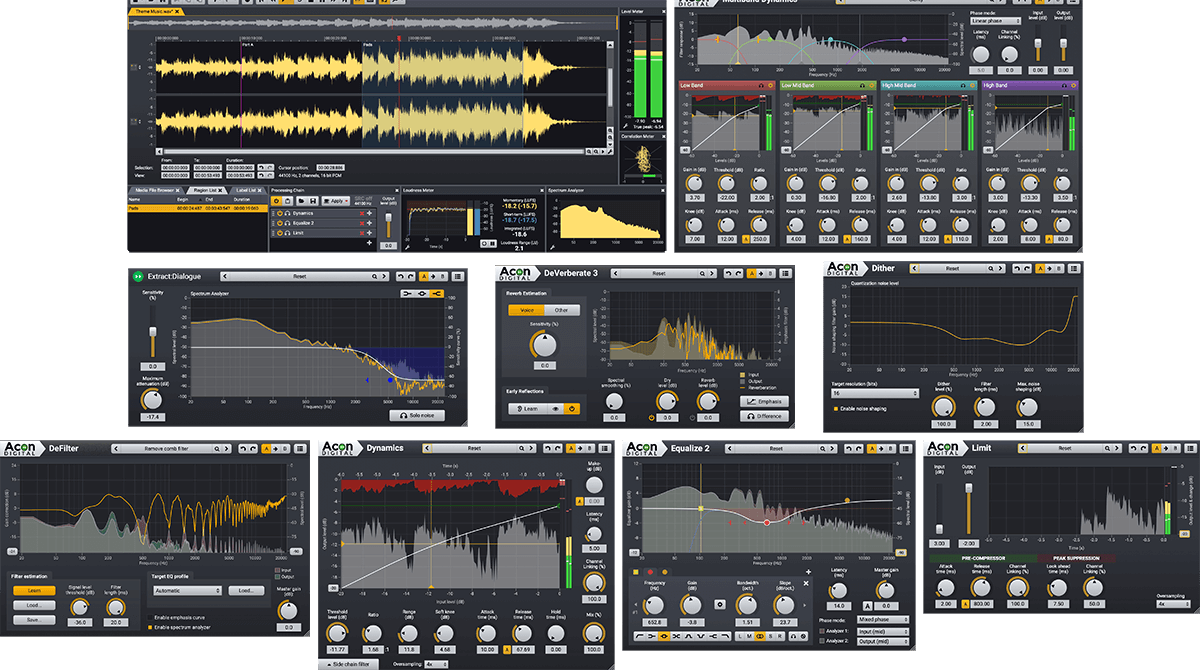 Acon Digital Acoustica Post Production Suite - Upgrade from Acoustica Premium