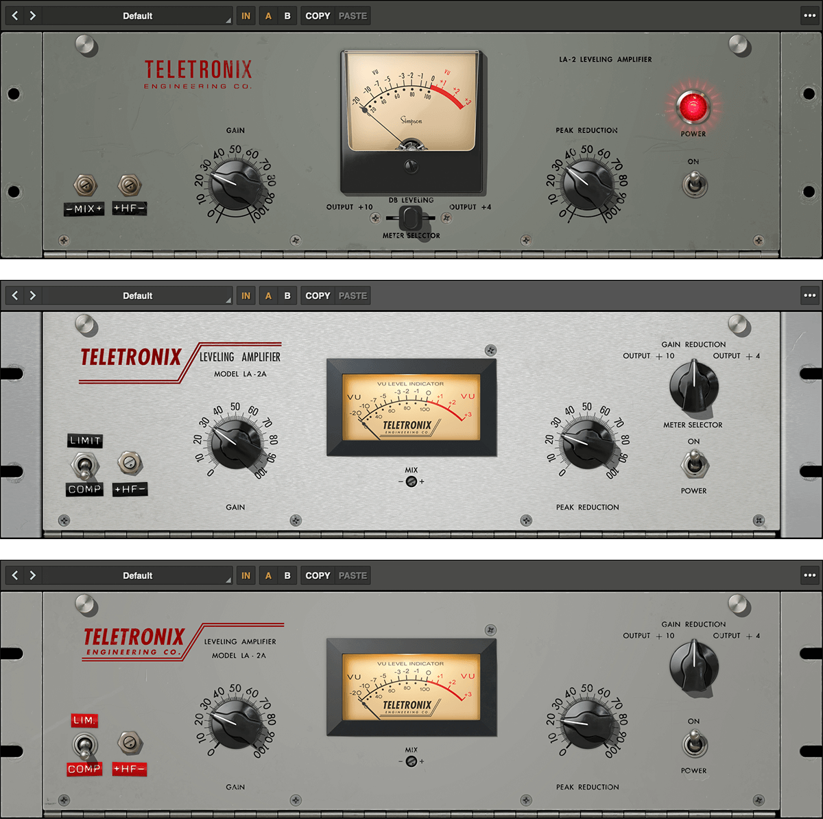 Universal Audio Teletronix LA-2A Leveler Collection