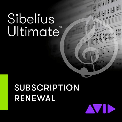 AVID Sibelius Ultimate 1-Year Subscription Renewal