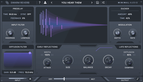 Minimal Audio Swarm Reverb