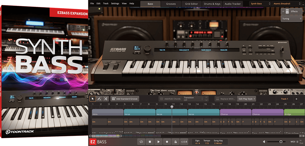 Toontrack EBX: Synth Bass
