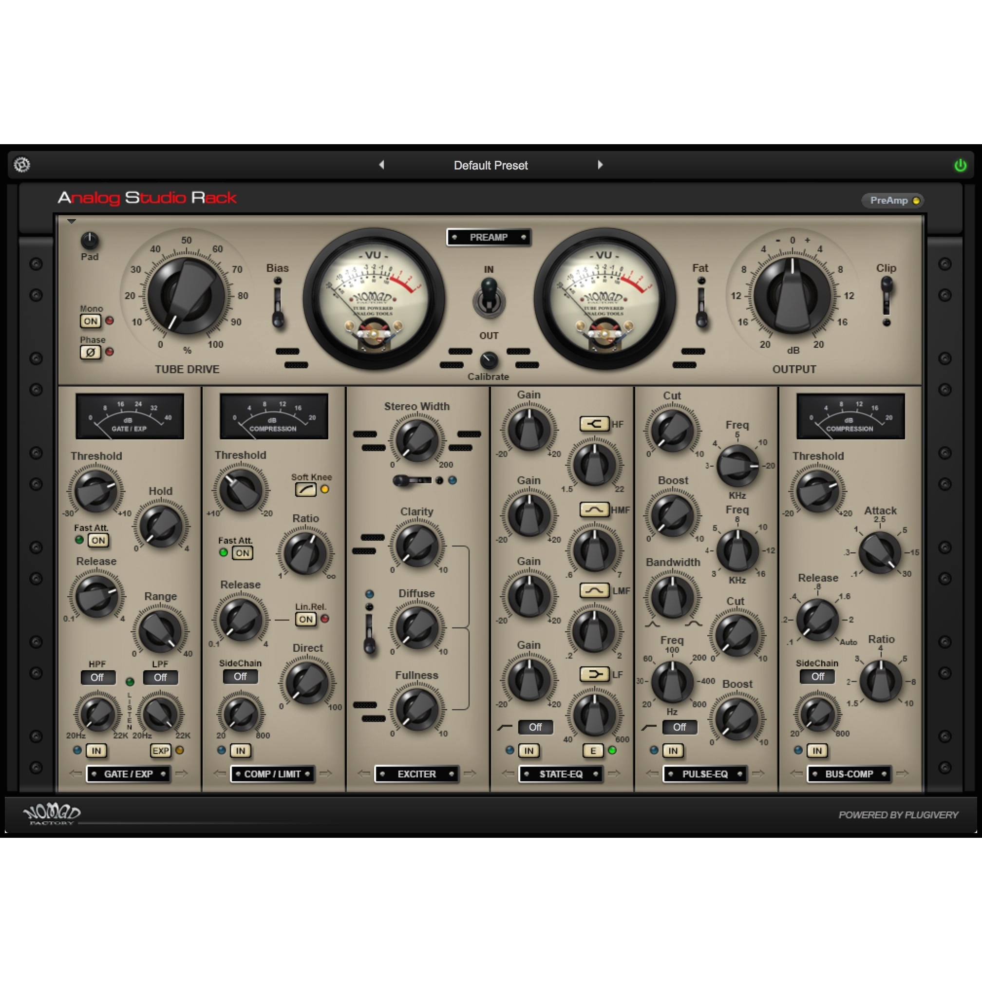 Nomad Factory Analog Studio Rack Plugins PluginFox