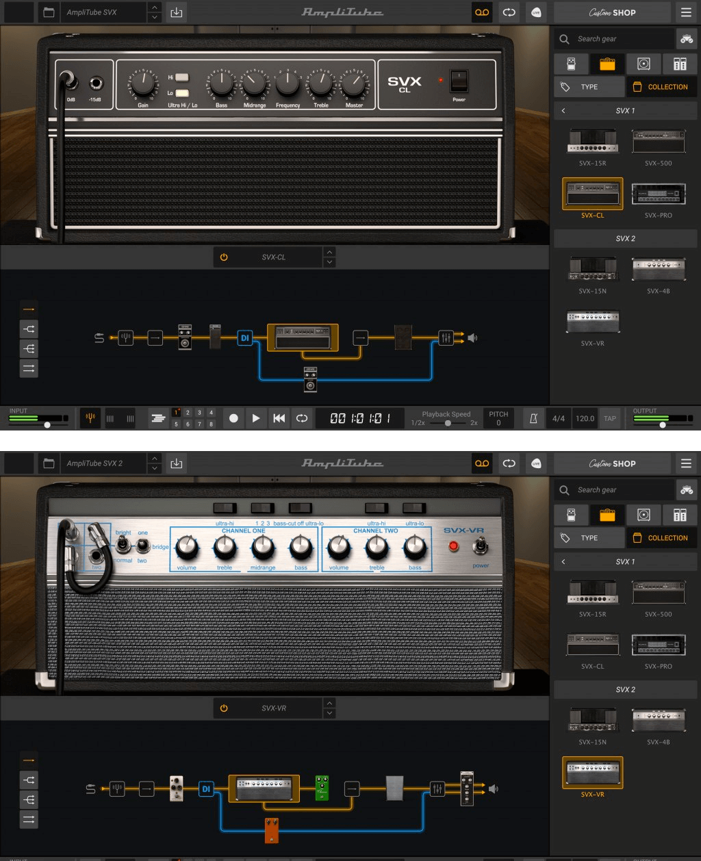 IK Multimedia AmpliTube SVX 1 and 2 Bundle