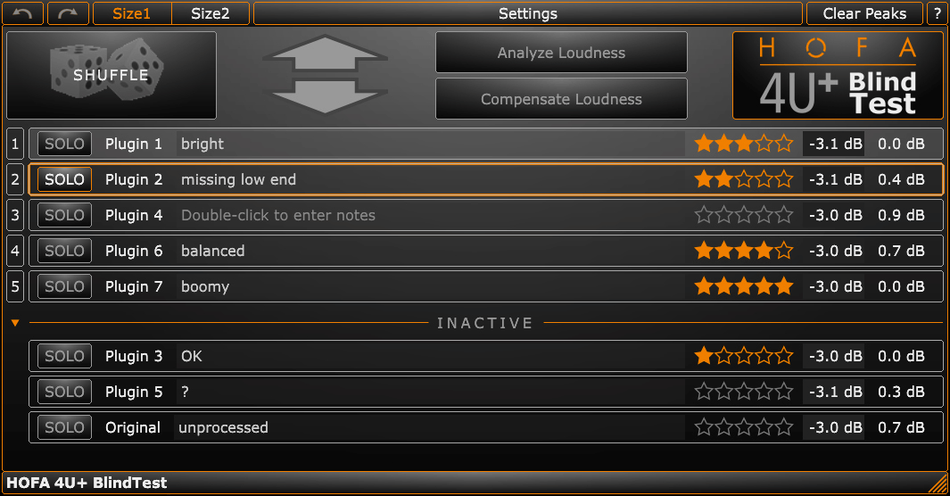 HOFA 4U+ BlindTest