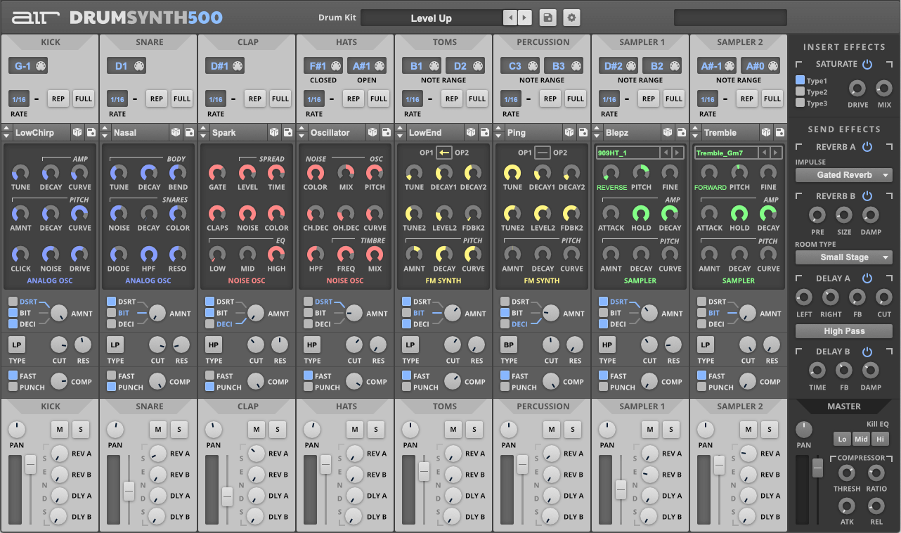 AIR Drum Synth 500 Virtual Instruments PluginFox