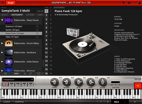 IK Multimedia Elektronika Deep House Plugins PluginFox