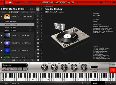 IK Multimedia Elektronika Drum n Bass Plugins PluginFox