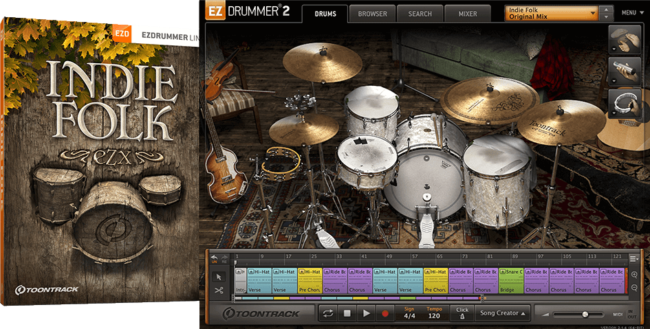 Toontrack EZX: Indie Folk