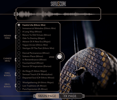 Sonuscore Ethnic String Phrases: Esraj & Erhu