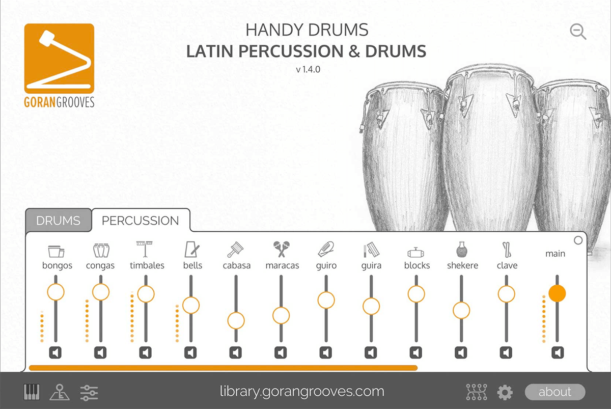 GoranGrooves Handy Drums Latin Percussion & Drums