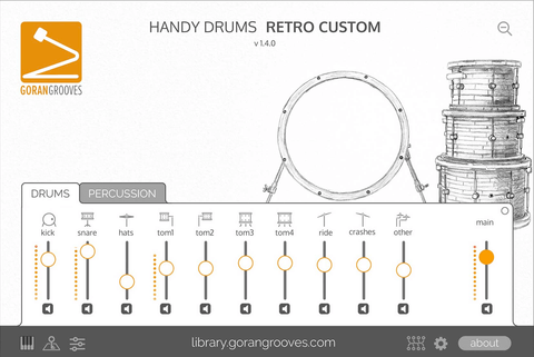 GoranGrooves Handy Drums Retro Custom