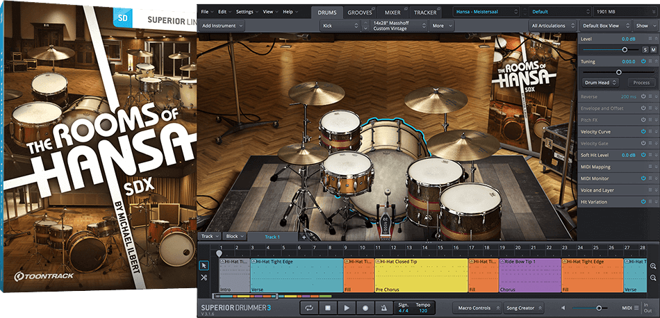 Toontrack SDX: The Rooms of Hansa