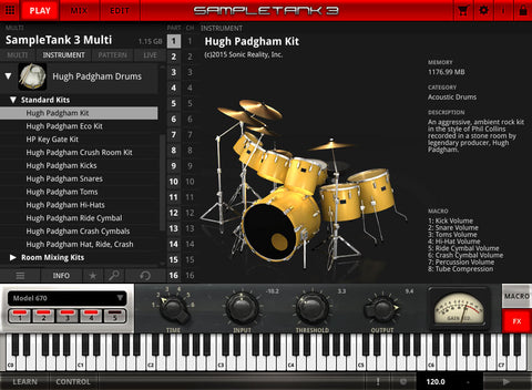 IK Multimedia Hugh Padgham Drums Plugins PluginFox