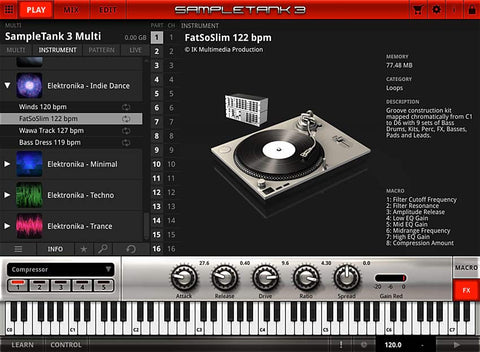 IK Multimedia Elektronika Indie Dance Plugins PluginFox