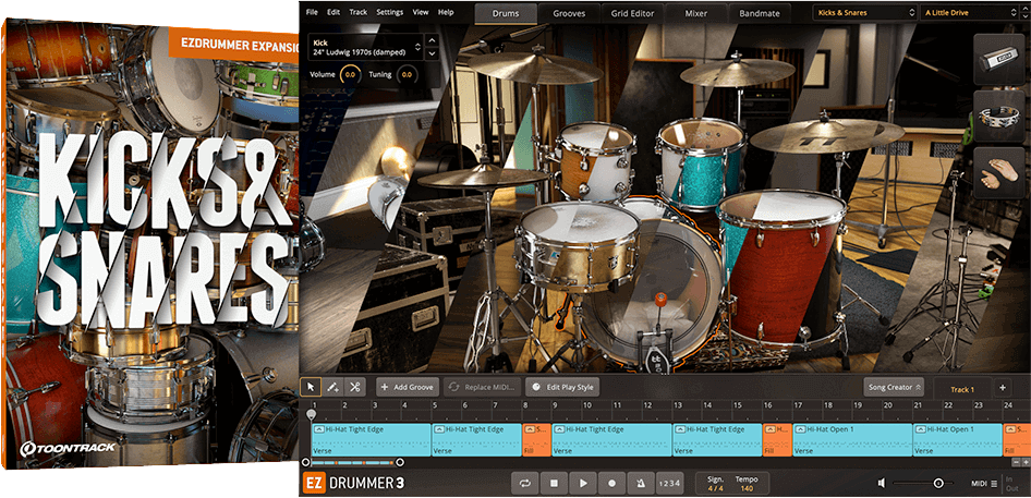 Toontrack EZX: Kicks and Snares