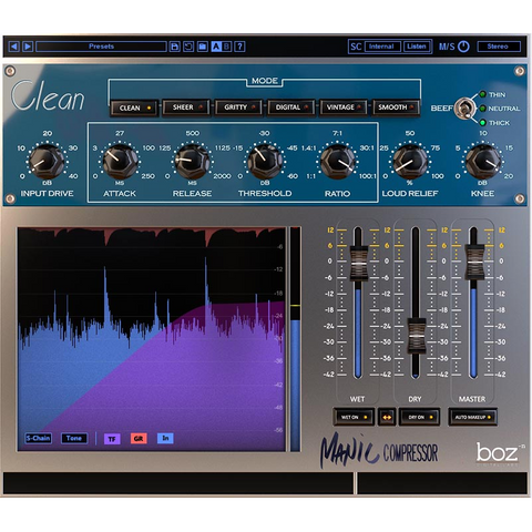 Boz Digital Labs Manic Compressor Plugins PluginFox