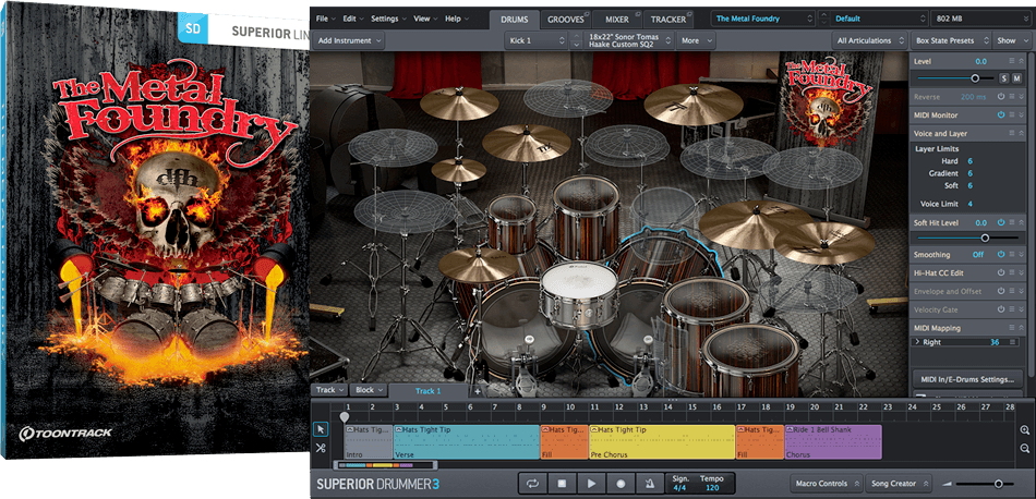 Toontrack SDX: The Metal Foundry