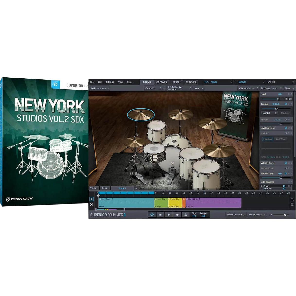 Toontrack SDX: New York Studios Vol 2 - PluginFox