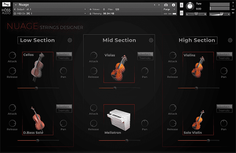 HOSS Audio Nuage Strings Designer