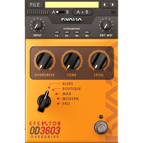 Kuassa Efektor OD3603 Overdrive Plugins PluginFox