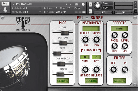 Paper Stone Instruments PSI Snare