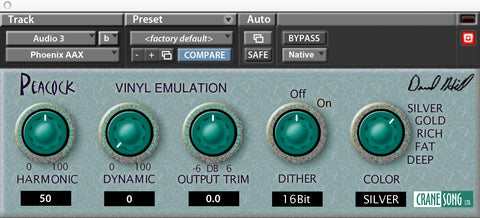 Crane Song Peacock Plugins PluginFox