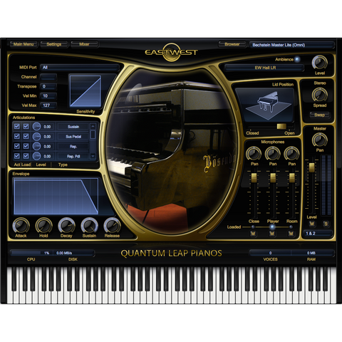 EastWest Pianos Bechstein D-280 Platinum Edition Virtual Instruments PluginFox