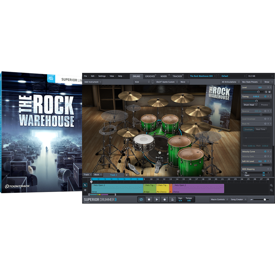 Toontrack SDX: The Rock Warehouse - PluginFox