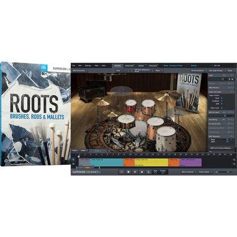 Toontrack SDX: Roots - Brushes, Rods & Mallets - PluginFox