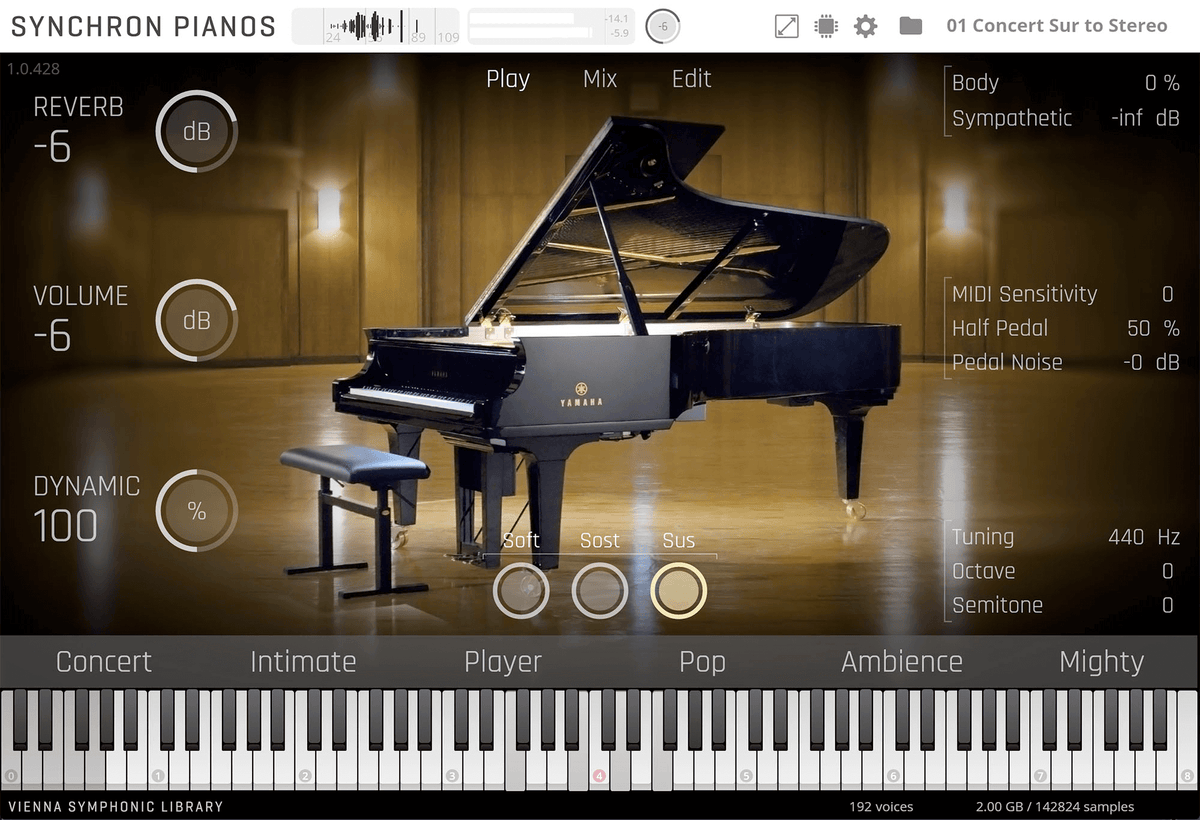 VSL Synchron Pianos Yamaha CFX