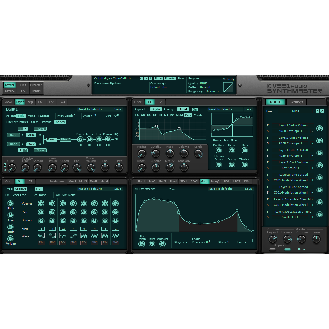 KV331 Audio Synthmaster Virtual Instruments PluginFox
