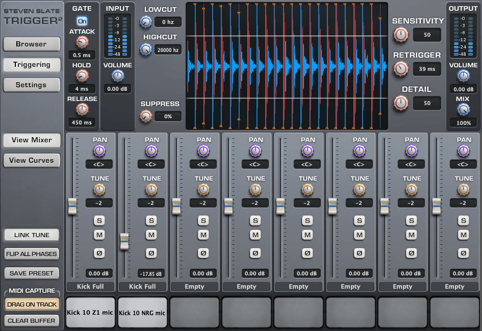 Slate trigger midi deals