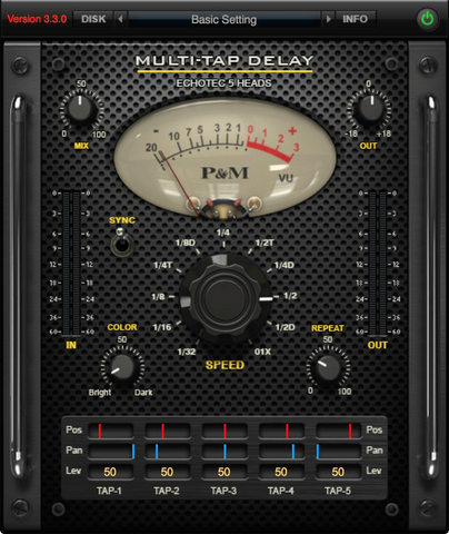Plug and Mix Multi-Tap Delay
