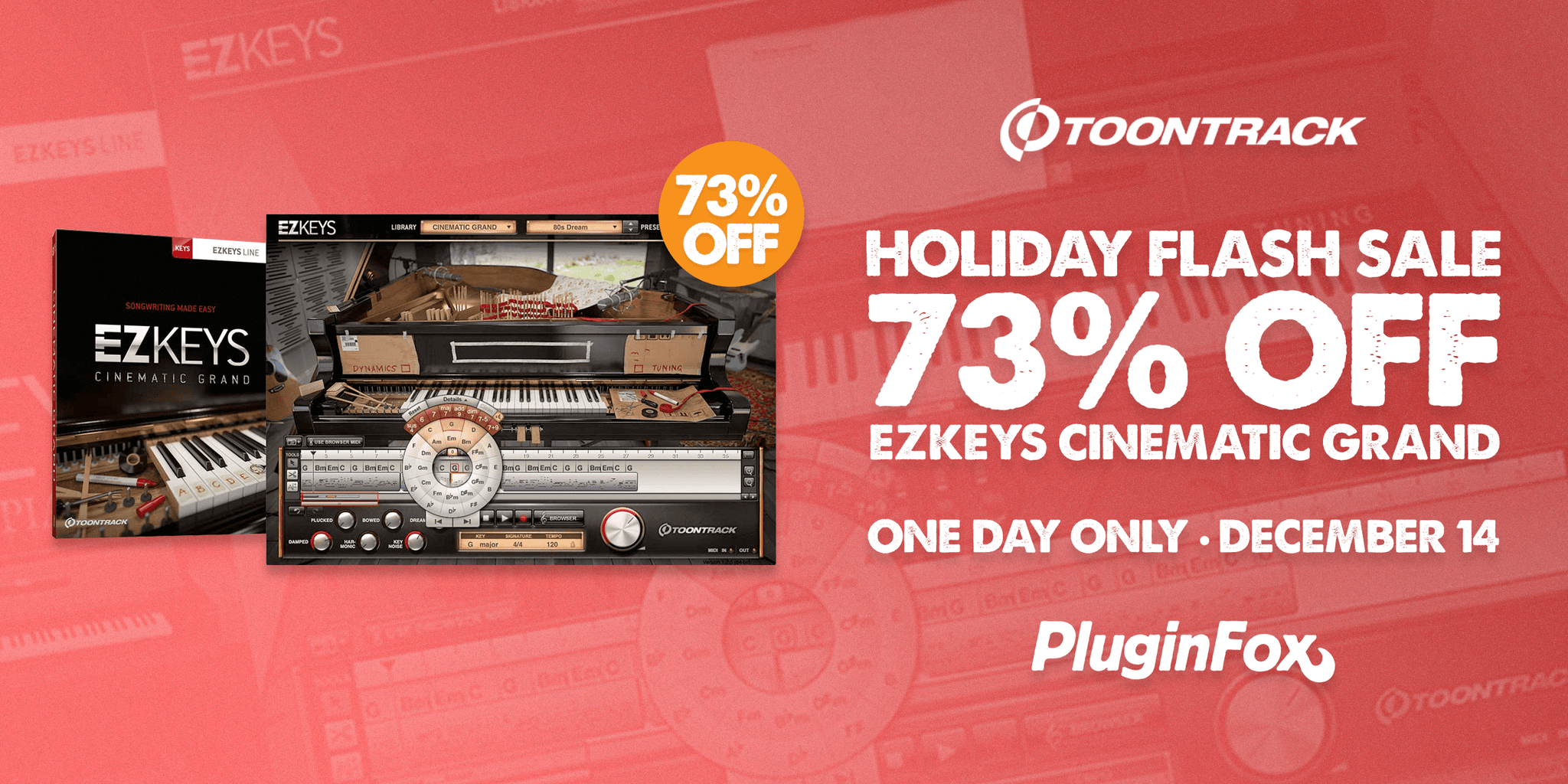 Toontrack Holiday Flash Sale - December 14th