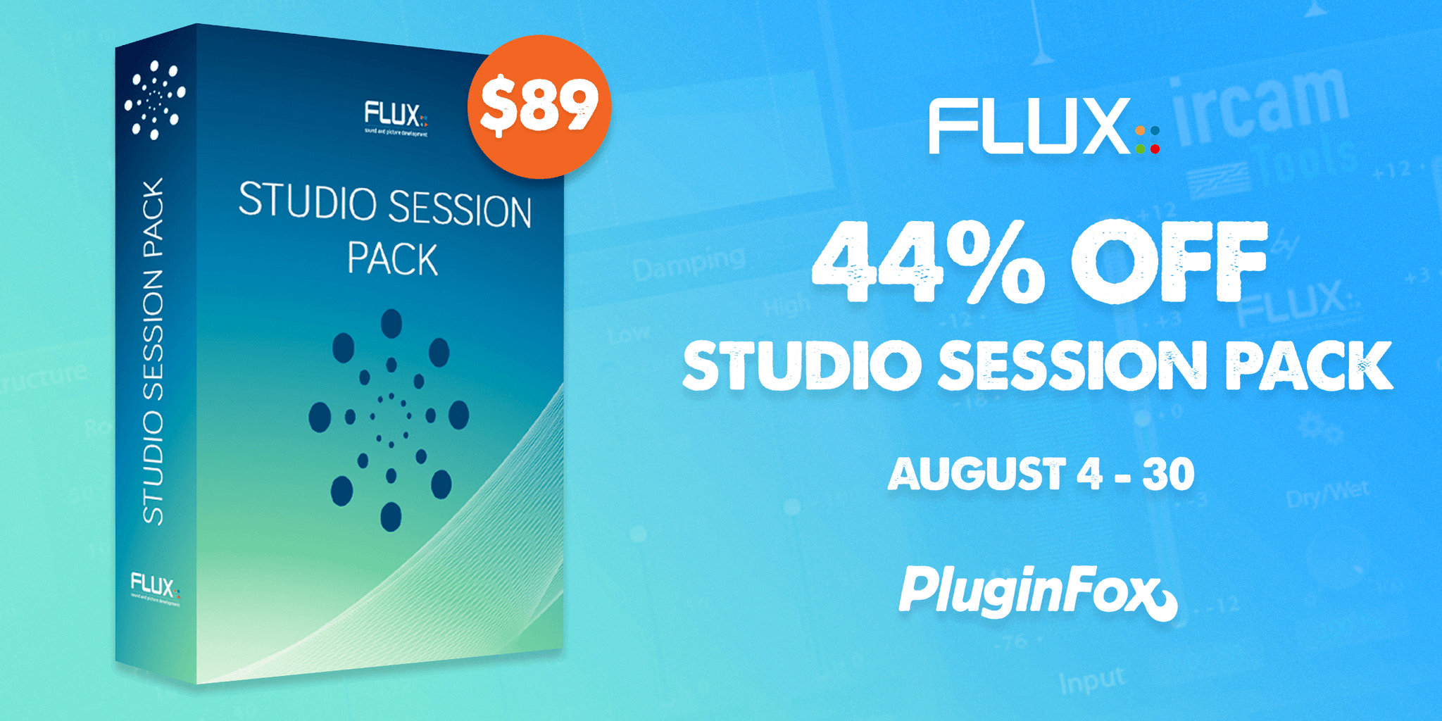 Flux Studio Session Pack Sale - Aug 4-30