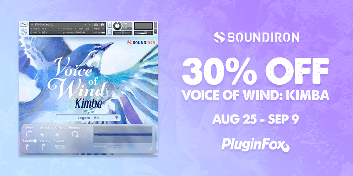 Soundiron Voice of Wind Kimba Sale - Aug 25 - Sept 8
                      loading=