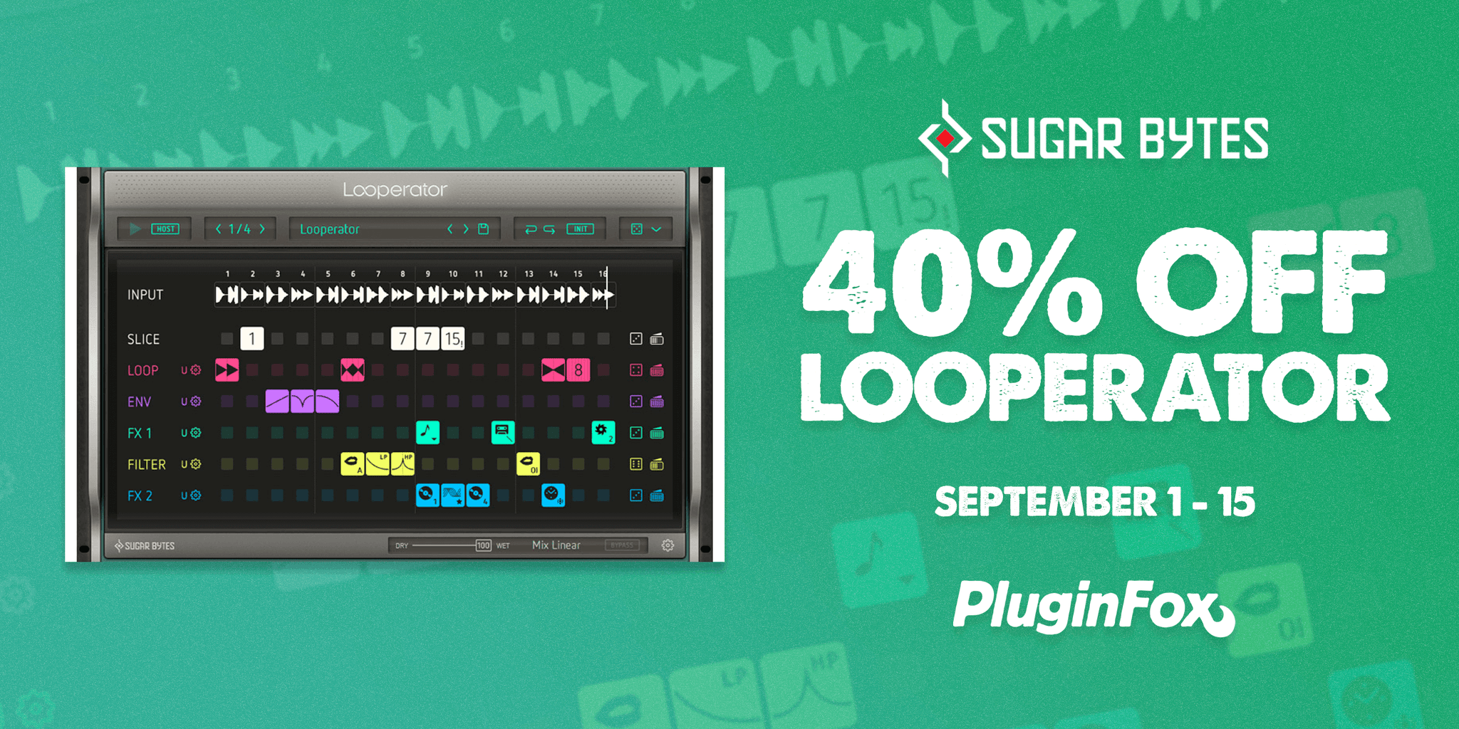 Sugar Bytes Looperator Sale - Sept 1-15