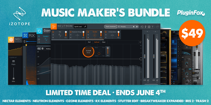 iZotope Music Maker's Bundle - May 5-June 4
                      loading=