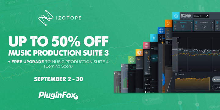 iZotope Music Production Suite Sale - Sept 2 - Oct 14
                      loading=