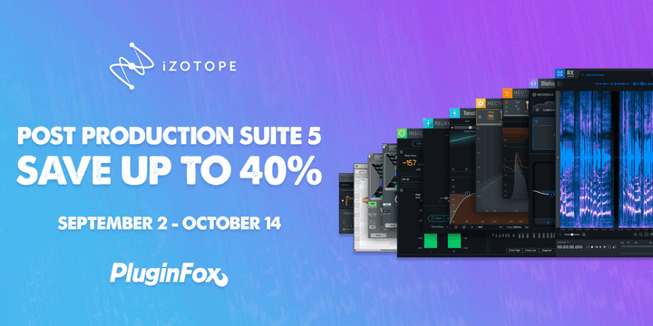 iZotope RX Post Production Suite 5 Launch Sale - Sept 2 - Oct 14
                      loading=