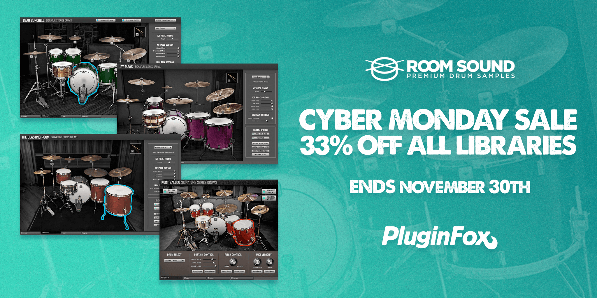 Room Sound Cyber Monday Sale - PluginFox Exclusive