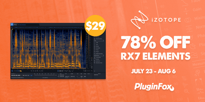 iZotope RX Elements Sale - July 23 - Aug 6
                      loading=