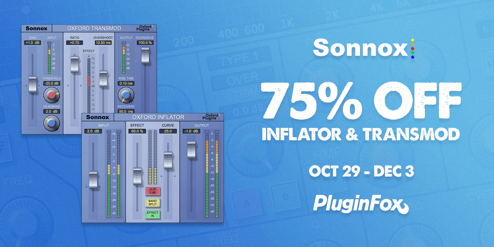 Sonnox November Sale - 75% off - Oct 29 - Dec 3