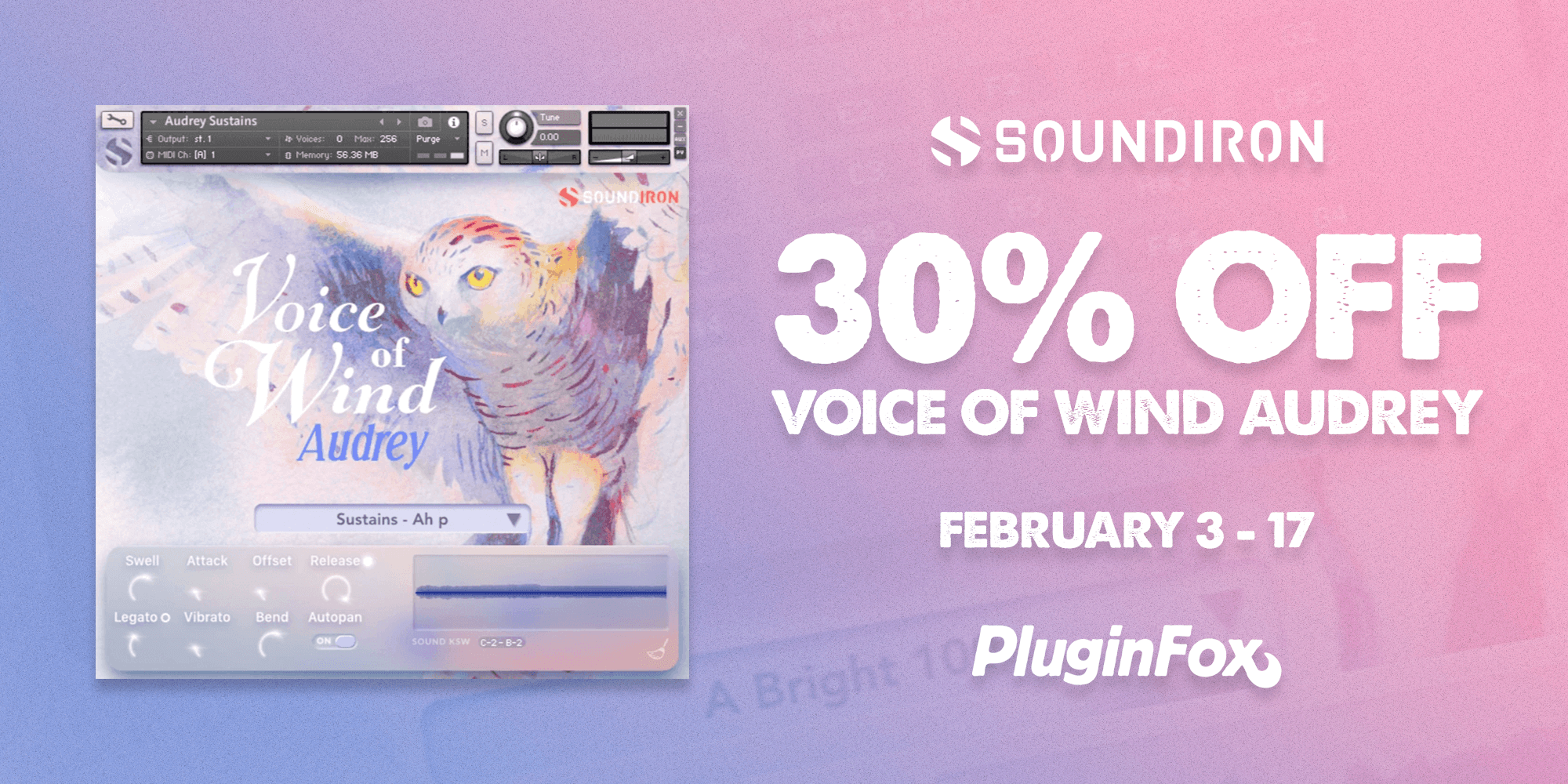 Soundiron Voice of Wind Audrey Sale - Feb 3-17