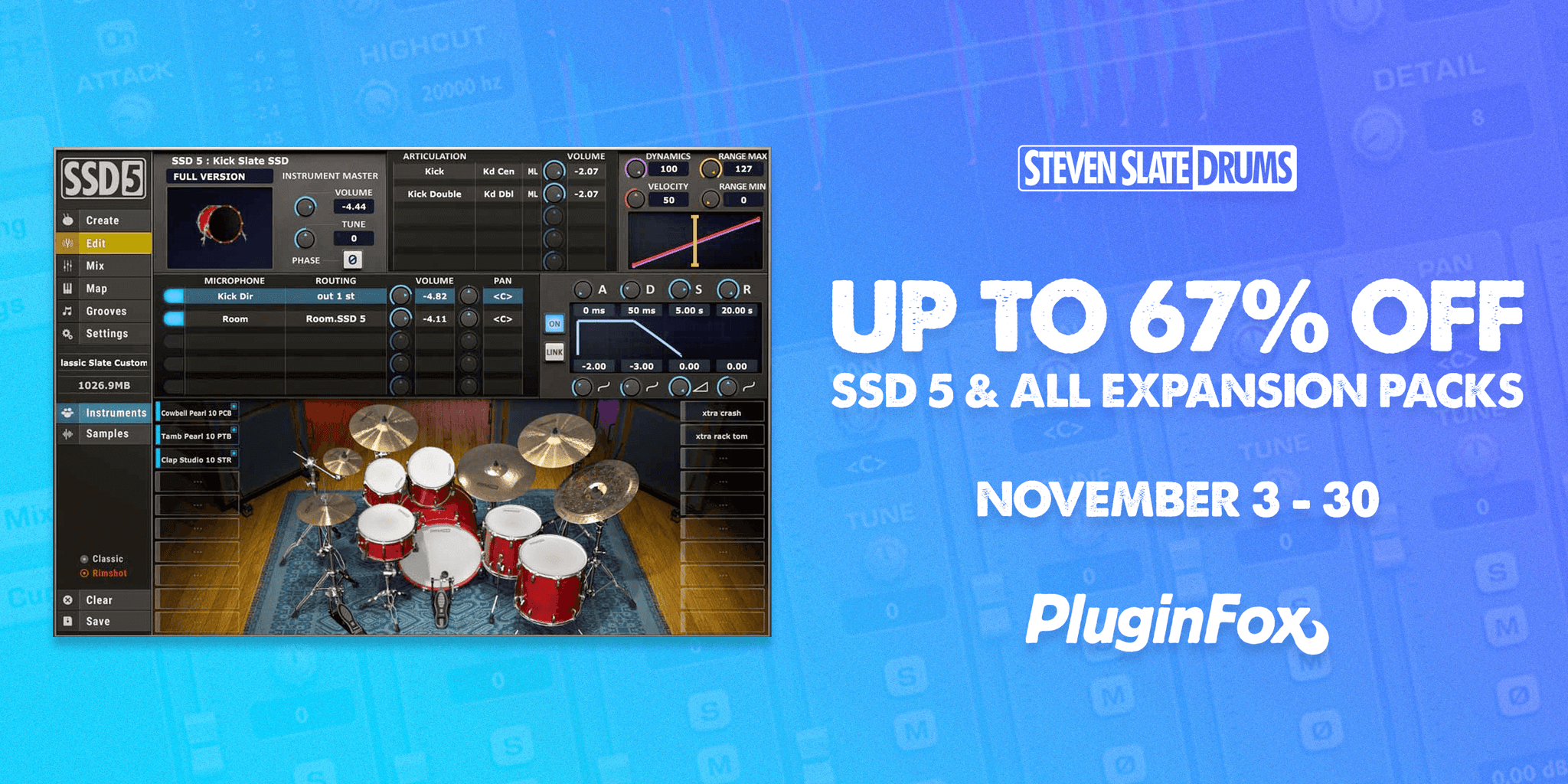 Steven Slate Drums Sale - Nov 3-30