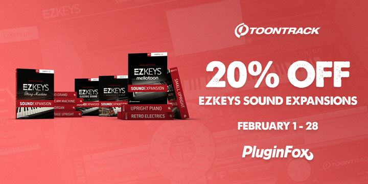 Toontrack EZKeys Sale - Feb 1-28
                      loading=