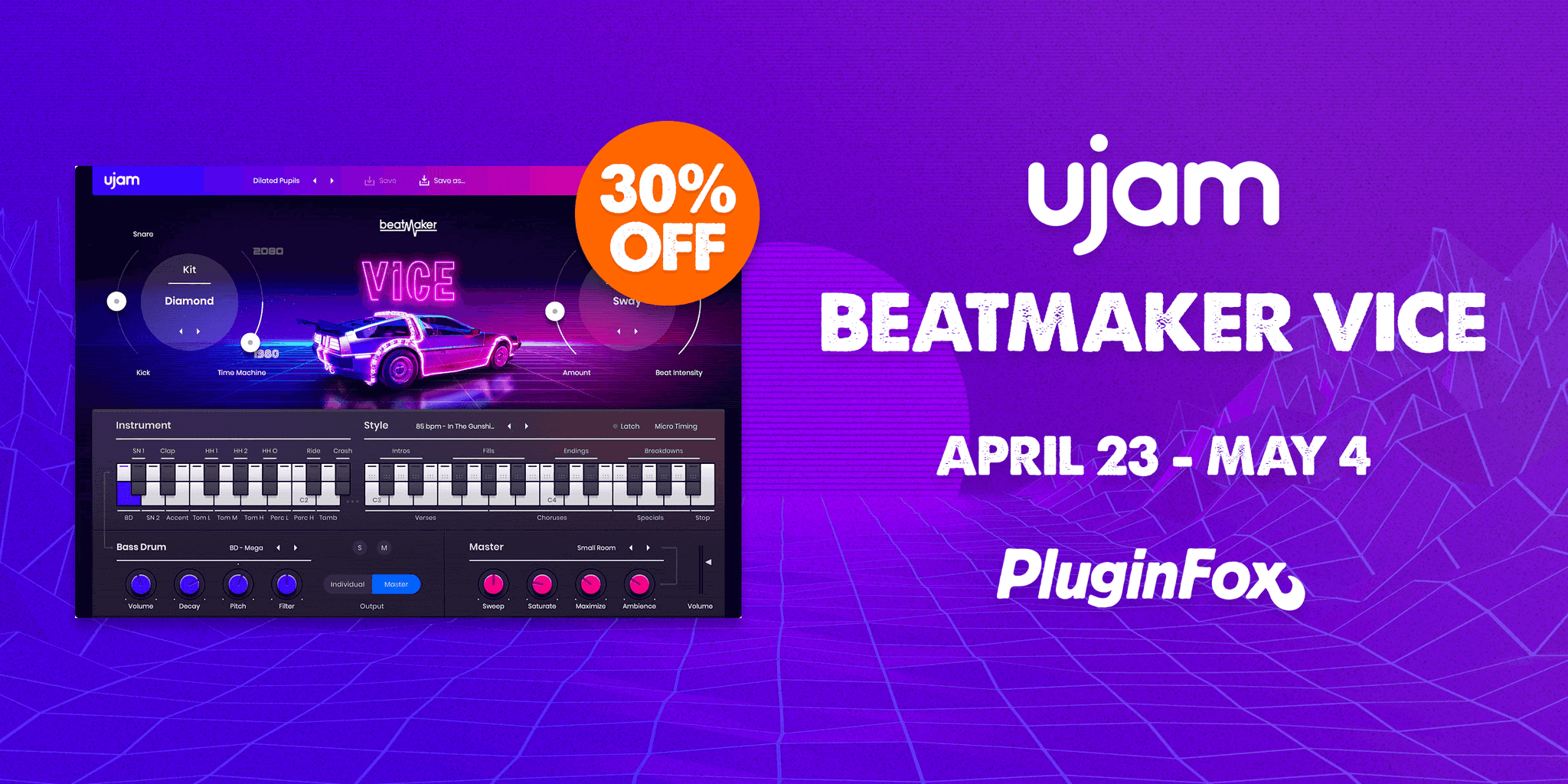 UJAM Beatmaker VICE Intro Sale April 23 - May 4