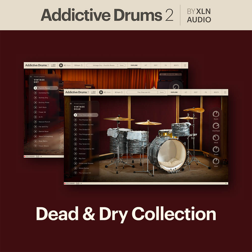 XLN Audio Addictive Drums 2 Dead & Dry Collection - PluginFox