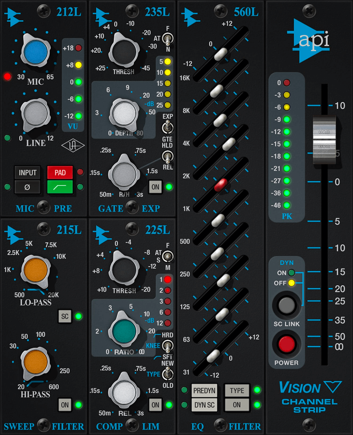 Universal Audio API Vision Channel Strip Collection • PluginFox