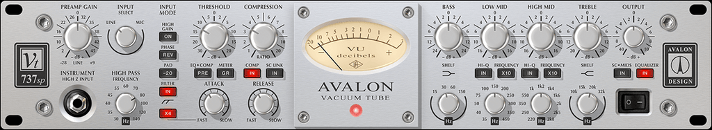 Universal Audio Avalon VT-737 Tube Channel Strip - PluginFox
